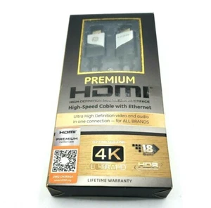 Cable HDMI GE 6 pies CON INTERNET ULTRA HD 4 TODAS las marcas 4K 18gbs cables dorados 1080p - Imagen 1 de 4