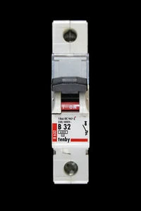 TENBY 32 AMP CURVE B 6kA MCB CIRCUIT BREAKER B632 - Picture 1 of 6