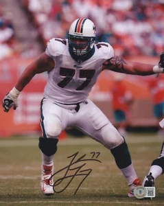 Jake Long Autographed Signed MIAMI DOLPHINS 8x10 Photo Beckett BAS COA - Picture 1 of 1