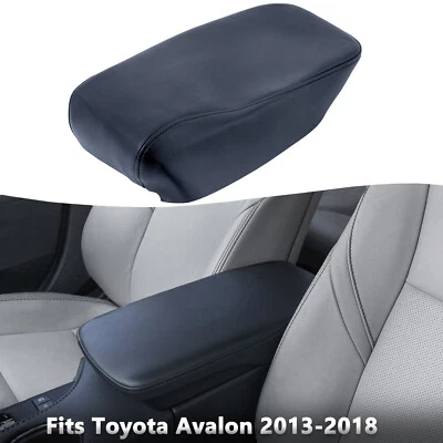 Cubierta de tapa de consola central de cuero vinilo gris oscuro para Toyota Avalon 2013-2018 Foto 1 de 4