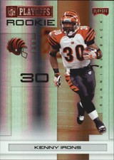 2007 Playoff NFL Playoffs Red Holofoil Football Card #120 Kenny Irons/125