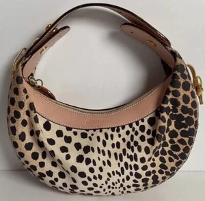 Roberto Cavalli Hand Purse Leopard Print Gold Coin - Picture 1 of 21