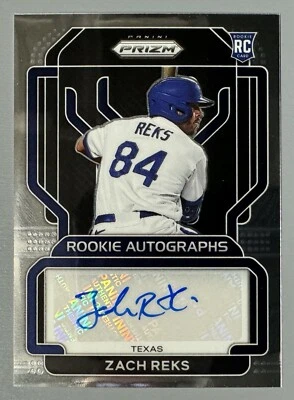 2022 Panini Prizm Zach Reks Rookie Autographs #71  Auto RC Rangers - Image 1 of 2
