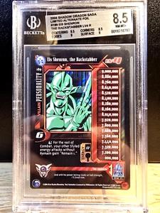 DBZ CCG DRAGON GT EIS SHENRON THE BACKSTABBER LV4 #189 LIMITED ALT FOIL BGS 8.5 - Picture 1 of 2