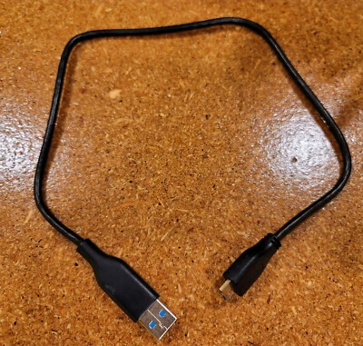 ET-DQ10Y0WE for Samsung Note3 S5 USB 3.0 Data Cable - Black. 15" - Image 1 of 2