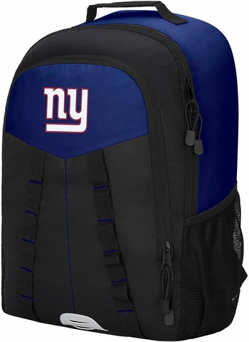 NWT NFL New York Giants Scorcher Design Travel School Backpack 18"x12"x5" Cover
