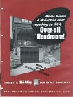 Brochure - Ro-Way - Model 21 - Overhead Type Garage Door - c1949 (AF733)