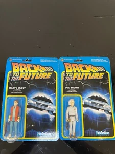 NEW Back to the Future Funko ReAction Figures Bundle Marty McFly and Doc Brown - Picture 1 of 8