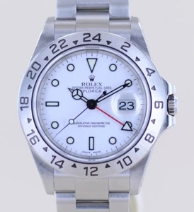 Rolex Uhr Explorer II 16570 white Dial SEL Klassiker Y-Serie 40mm Topzustand B+P - Bild 1 von 17