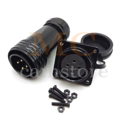 WEIPU SA28 4Pin Panel Mount Electrical Wire Connector,Aviation Plug and Socket - Image 1 of 4