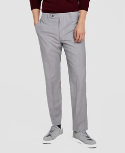 Calvin Klein Men's Gray Wool X Slim-Fit Stretch Suit Pants Size 32W 30L - Picture 1 of 1