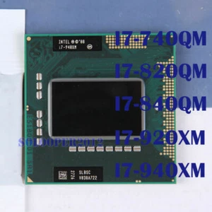 Intel Core I7-720QM I7-740QM I7-820QM I7-840QM I7-920XM i7-940XM Socket G1 CPU - Bild 1 von 7