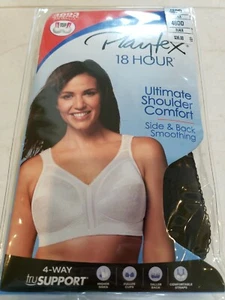 Playtex BH schwarz 18 Stunden Original Komfort Träger ohne Bügel, US 48DD, UK 48DD - Bild 1 von 2