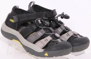 Keen 1020348 Newport H2 Sandals Washable Black Canvas Elastic Shoes Youth 13 - Picture 1 of 9