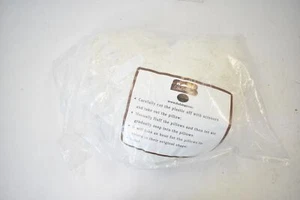 DaDalogy White Luxury Roses Romantic Plush Stuffed Heart Throw Pillow 16" x 14" - Picture 1 of 6