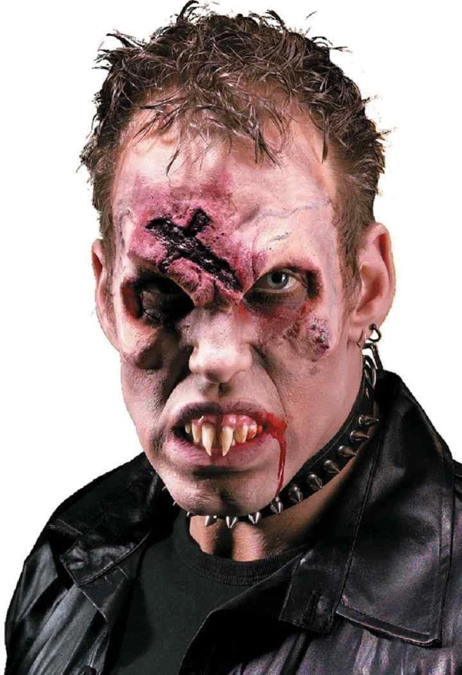 Unholy Brow Vampire Cross Burn Scar Halloween Costume Makeup Latex Prosthetic - Image 1 of 1