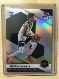 2020-21 Panini Mosaic Silver Prizm RC#235 Jaden McDaniels-Minnesota Timberwolves - Bild 1 von 2