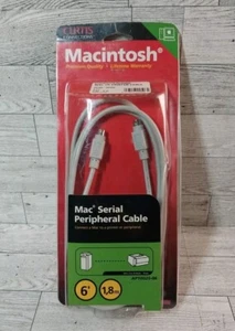 New CURTIS 6' Cable MD8M-MD8M 1,8m Mac To Printer Cable Mini Din 8 Male-Male - Afbeelding 1 van 5