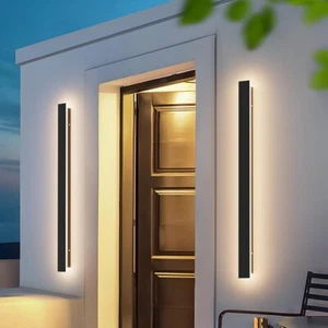 LED Long Wall Sconce Outdoor & Indoor For Porch Light Patio Front Door Garden - Picture 1 of 11