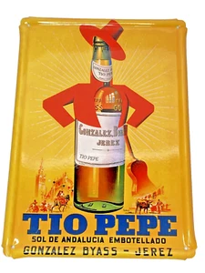 Circ 1960 Tio Pepe Bottled Bevarage Andalucia Spain NEW 11"X8" Repro Metal- Sign - Picture 1 of 12