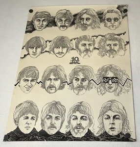 The Beatles - 10 Jahre Jubiläum 1964-1974 - Promo Poster - Bild 1 von 9