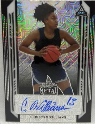 CHRISTYN WILLIAMS 2021-22 Leaf Metal RC AUTO Black Mojo SP #5/5 UConn Mystics - Image 1 of 2