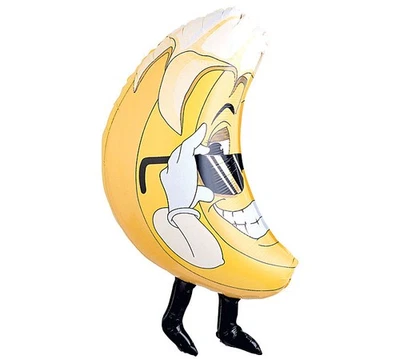 XL 33" Yellow Banana Super Shape Mylar Foil Balloon Party Decoration - Image 1 of 2