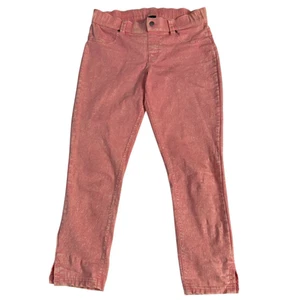 Hue Denim Capris Pink Acid Wash Stretch Capri Pants Size S - Picture 1 of 12