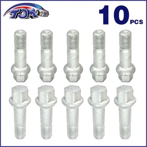 New 10Pcs Wheel Lug Bolts Nuts Fit Mercedes Benz W220 W204 W164 W251 0009905307 - Picture 1 of 3