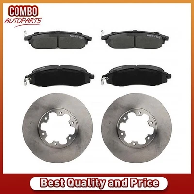 Rotores de freno delanteros pastillas de freno de cerámica para Nissan Xterra 2000 2001 2002 2003 Foto 1 de 4