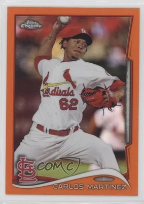 2014 Topps Chrome Orange Refractor Carlos Martinez #54 - Image 1 of 2