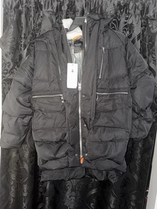 Chaqueta de plumón engrosada para mujer Orolay Negra Estilo Puffer Parka Invierno Costo Talla S - Imagen 1 de 5