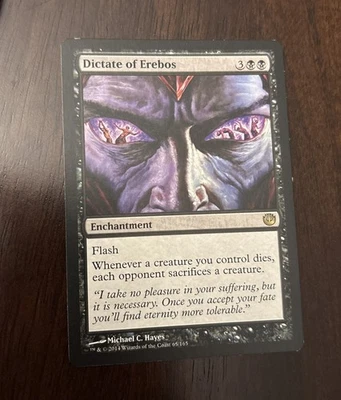 Magic The Gathering MTG - Journey into Nyx JOU 2014 - #65 Dictate of Erebos NM - Image 1 of 2