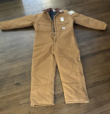 Mono Carhartt Artic Aislado Acolchado Mono Lona Pato Marrón 46S Foto 1 de 4
