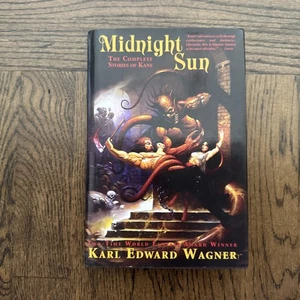 Midnight Sun par Karl Edward Wagner (livres d'ombre de nuit, couverture rigide en veste) - Photo 1/10