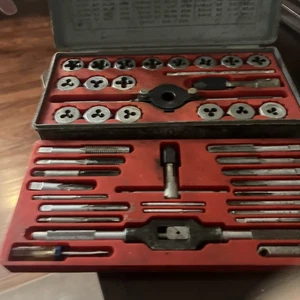 JUEGO DE TROQUELES HEXAGONALES Y GRIFO VINTAGE SEARS CRAFTSMAN KROMEDGE 41 PIEZAS 5201 - Imagen 1 de 9