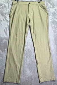 Adidas Pants Size 32x32 Beige Performance Tech Stretch Lightweight Commuter Golf - Picture 1 of 10