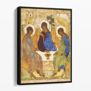 The Holy Trinity By Andrei Rublev Bible Christian Jesus Canvas Wall Art Print - Picture 1 of 7