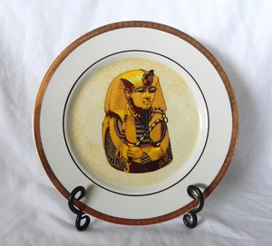 Linda Boehm KING TUT El Tocado Real Plato Decorativo 1977 - Imagen 1 de 4
