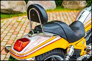 Harley-Davidson VRSCSE2 Screamin Eagle CVO V-Rod 2006 juego de respaldo croma... - Imagen 1 de 2