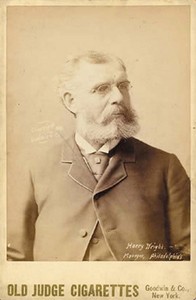 1888-89 Old Judge Cabinet N173   Harry Wright    Hall of Famer Reprint