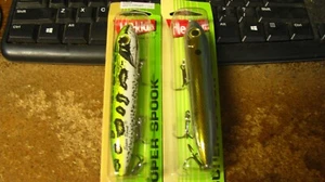 Heddon topwater "super spook", 5", 7/8 oz, 2 ct,, 2 colors, free shipping - Picture 1 of 2