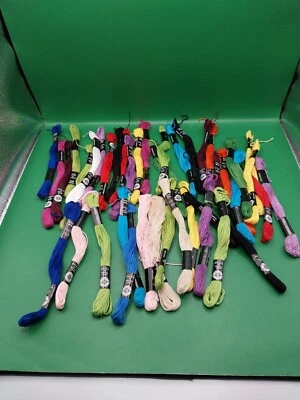 Loops & Threads Lot of 40 Embroidery Thread 10 yds. / 9.14m Multi Colors - Image 1 of 4