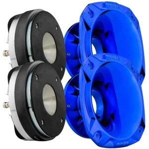 2x DS18 PRO-D1F 2" VC 8 ohm Driver Tweeter with 2x PRO-HP52/CBL Shallow Horn - Picture 1 of 11