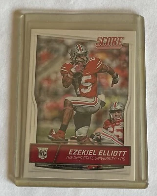 2016 Panini Score Ezekiel Elliott Rookie Ohio State Buckeyes #344 - Image 1 of 2