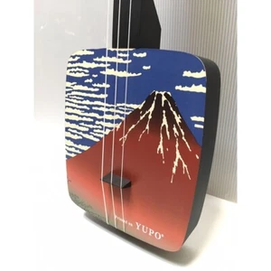 Sangenshi Kikuoka Shamisen Kojami Sansen Sangen Red Fuji - Picture 1 of 13