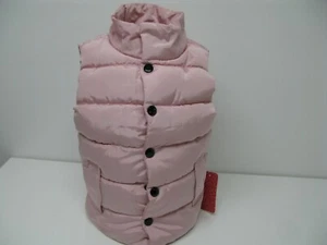 PatPat Baby Girls & Toddler Stylish Solid High Neck Puffer Winter Pink Vest NWT - Picture 1 of 10