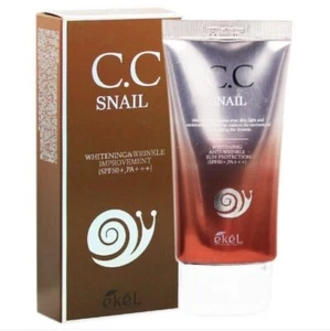 EKEL Snail CC Cream 50ml SPF50+ PA+++ Whitening Anti-Wrinkle Care K-Beauty - Picture 1 of 6