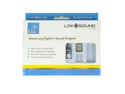 ESU Decoder LokSound 5 micro DCC MM SX M4 Leerdecoder Einzellitzen 58813 neu - Bild 1 von 3