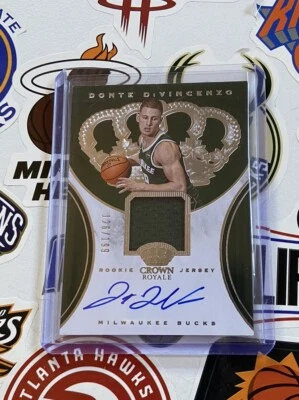 2018-19 Donte DiVincenzo Panini Crown Royale Rookie Patch Auto #RJA-DDV 126/199 - Image 1 of 2